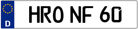 Trailer License Plate